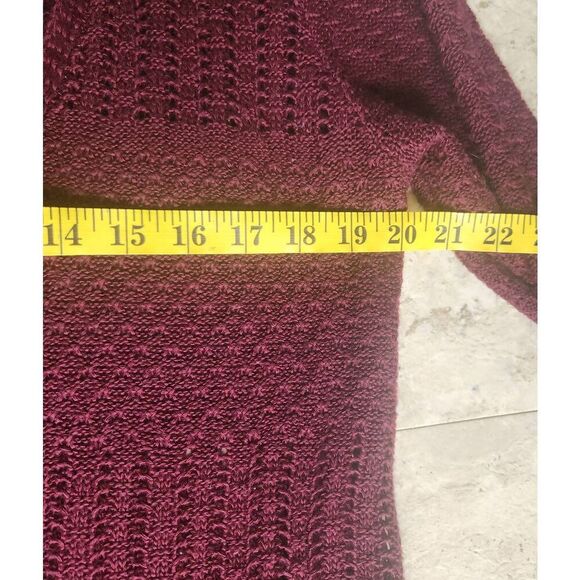 C10 Love Always long burgandy cardigan - Picture 9 of 12
